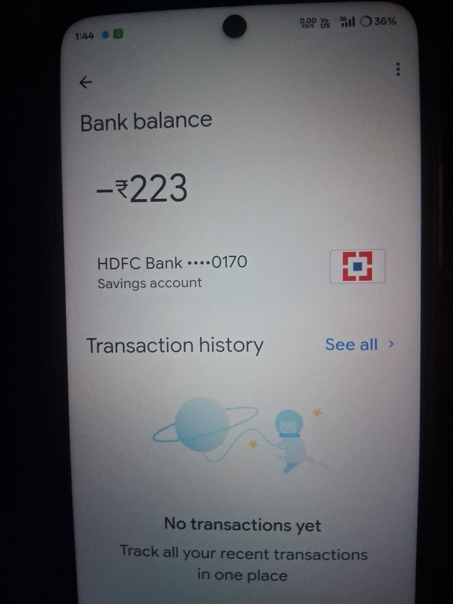 vipingrover812's tweet image. @HDFCBank_Cares 
My a/c (0170) shows -₹223 due to non-maintenance charges. As per RBI rules, a/c shouldn’t go negative for such charges.

Please reverse ASAP. Screenshot attached.

#HDFCBank