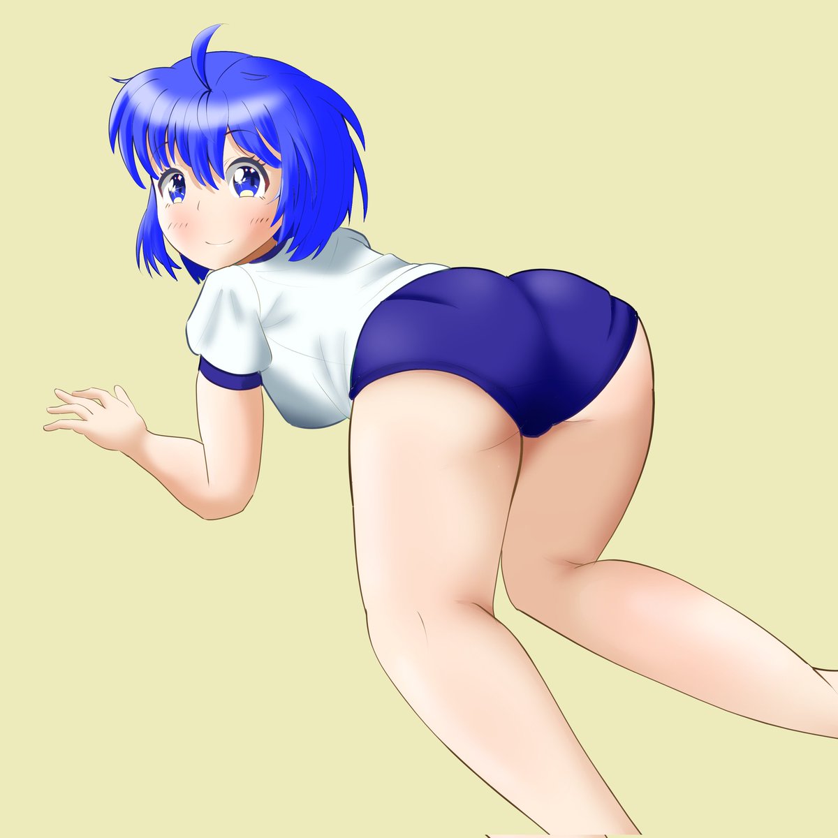 #同じキャラですが異なる装備の姿を晒す見た人もやる 

差分的に描いた制服と体操服。
下着版もあるけどここに載せたら色々ヤベェ気がするので自重。