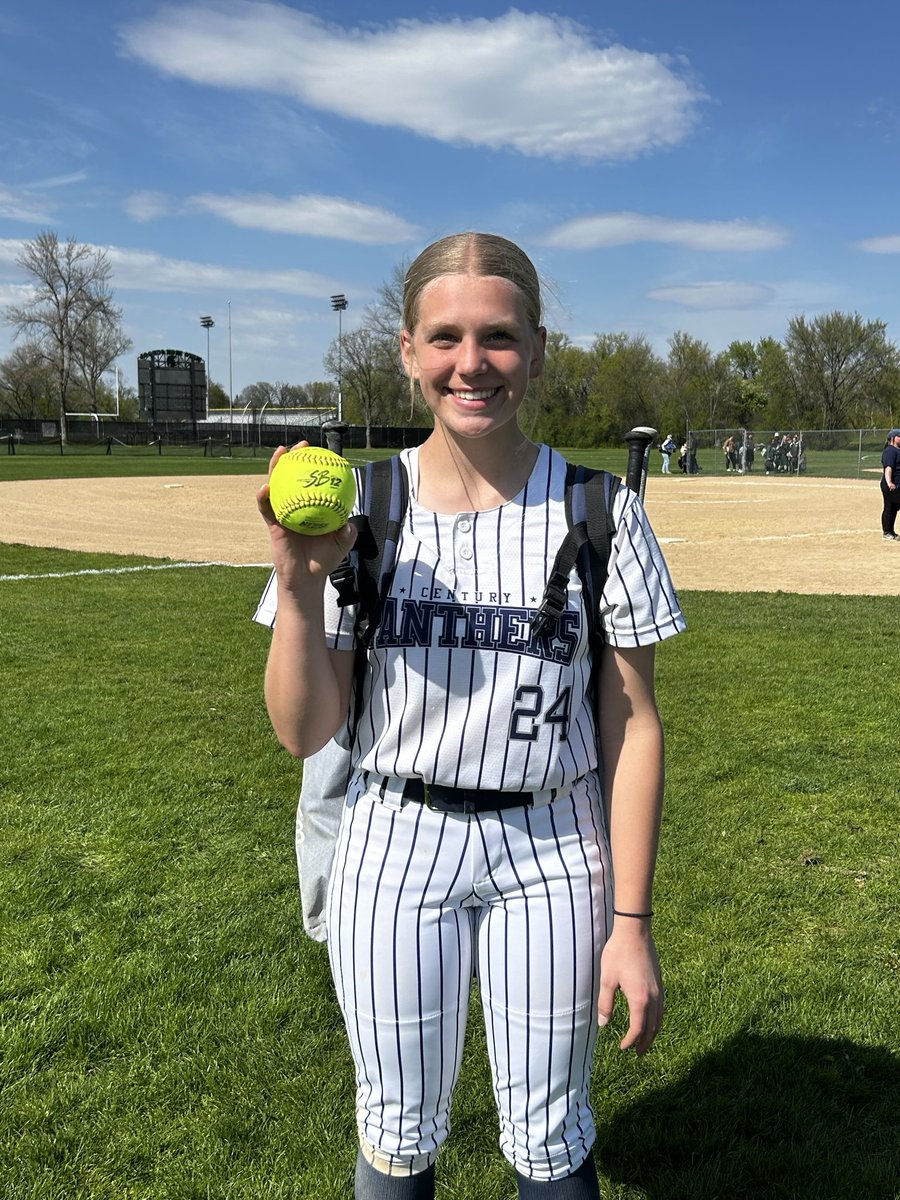 BuchmannChad's tweet photo. Triple threat’in it today help the Panthers win.  Pitched, HR and smooth at SS https://t.co/K4x6NzMUQh