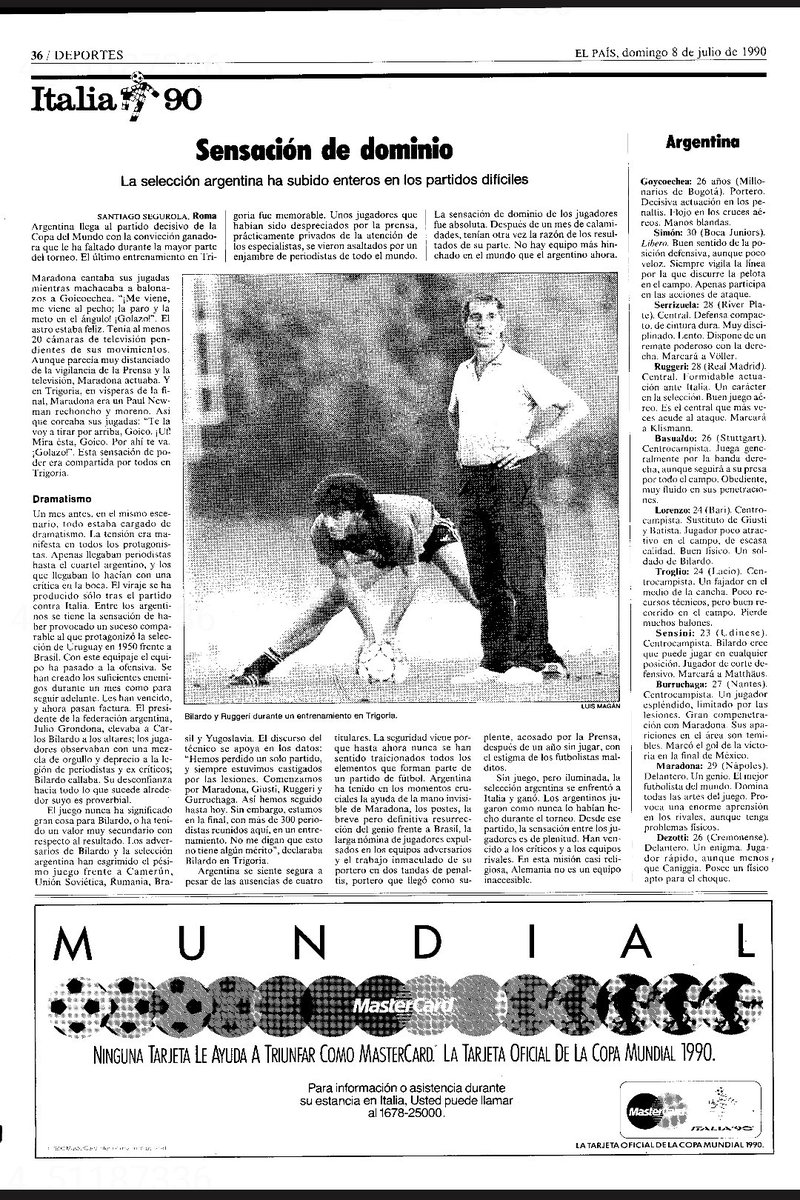 JuanKinka's tweet image. 1990

#Italia 90

#Alemania #Germany #Argentina #Maradona 

#CopaMundial #FIFAWorldCup 

@DiarioLaPrensa @LaTribunahn