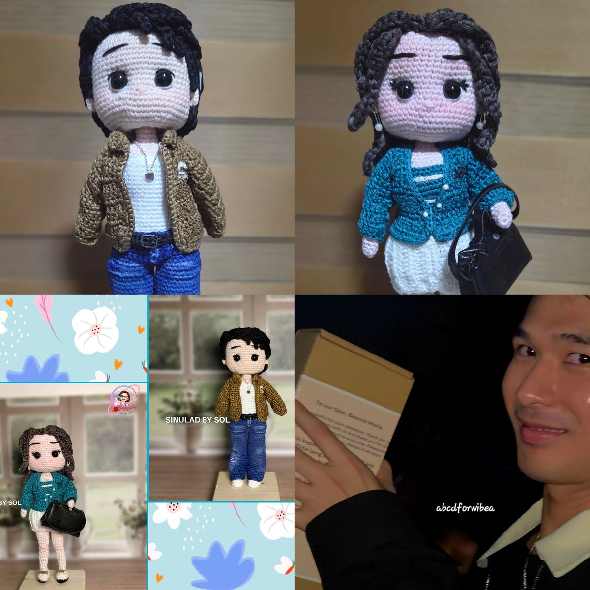 abcdhump's tweet photo. Crochet doll gift to #WILBEA
thank you ate @beancaaaboo
hindi ito magiging posible kung di po dahil sayo and sa pag approved sa idea. 
to my friend Sol nag search kapa ng brand ng shoes at bag ni Bea sa DNP MV at sa kakulitan ko thank you 🧡 https://t.co/tfQVPfD5ao