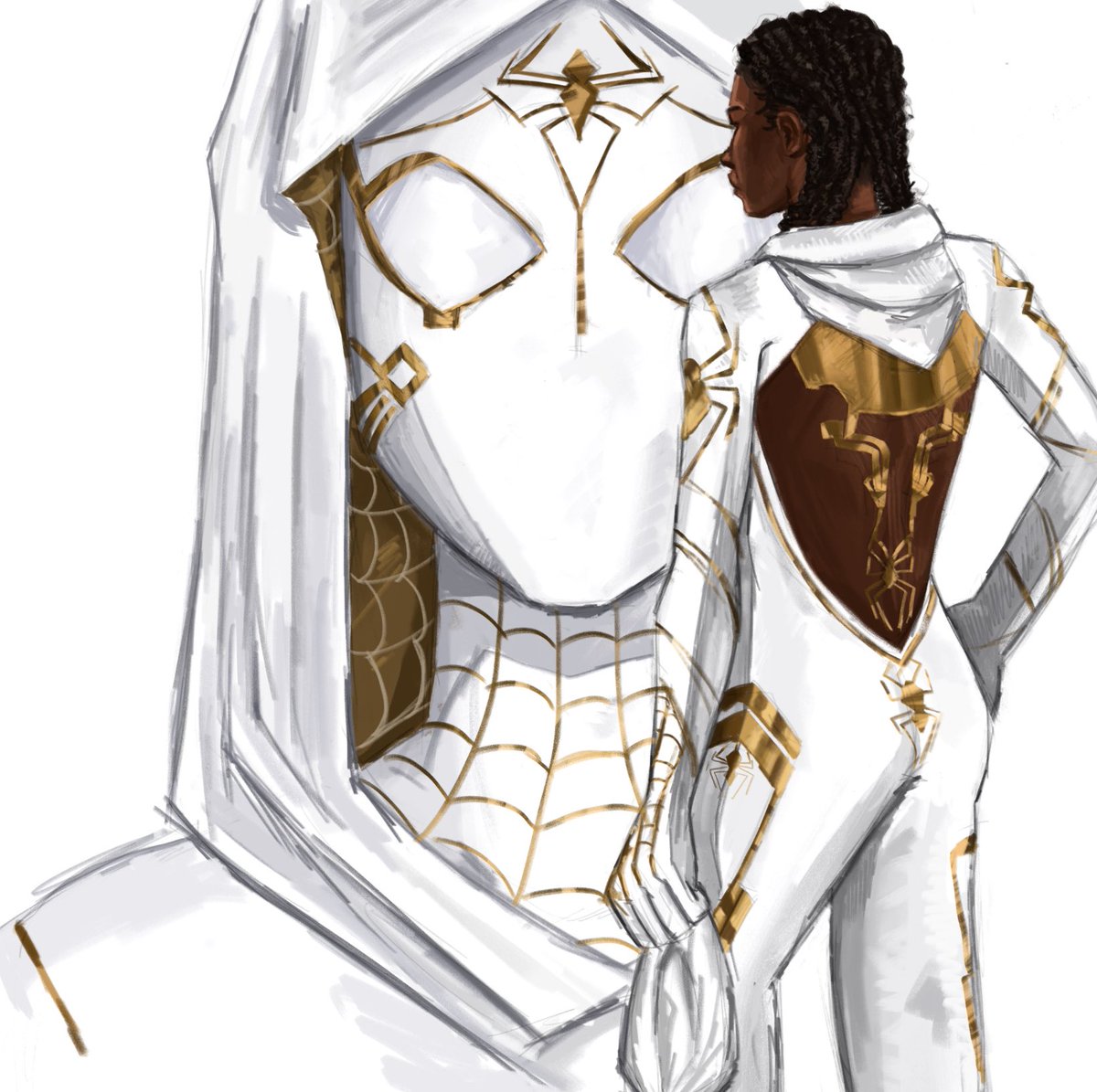 Takai_doji's tweet photo. MELJAY SPIDERSONAS. This is so lateeee💔💔 #arcane #arcanefanart #fanartㅤ #art https://t.co/LO7kVfSpgG
