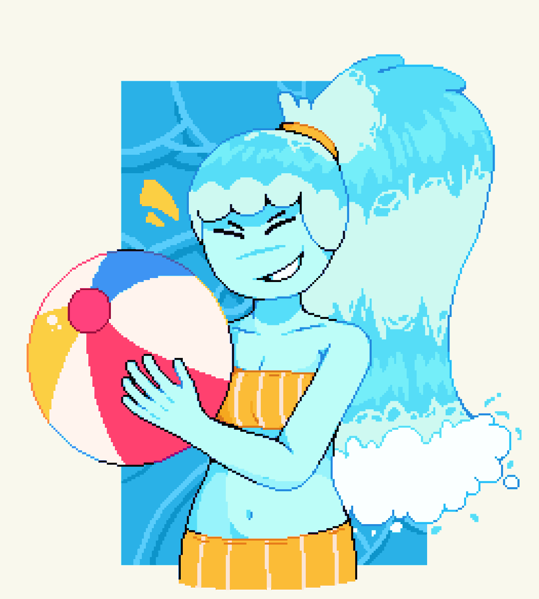 Nott_n0W's tweet image. Time to cool off #pixelart #adventuretime #ドット絵