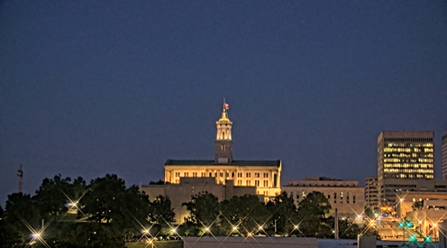 ETuckerRetired's tweet photo. View of the Tennessee State Capitol building from the @WKRN downtown Nashville camera. https://t.co/dvQP4vAV0h