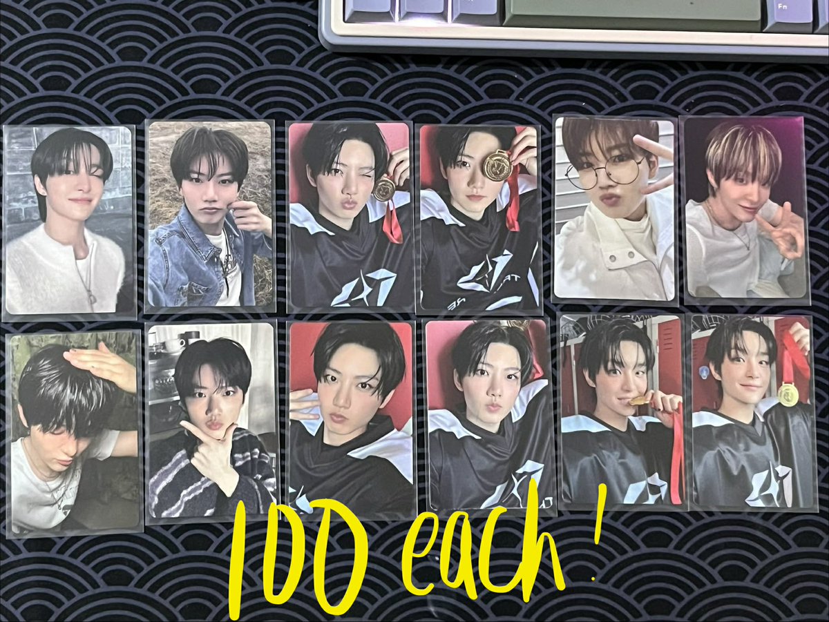 lfb wts ph junkyu jihoon random pcs!
100 ea | 80/pc if getting 2 or more
– all in good condi, ready to ship 
– loc: pampanga 
– mod: jnt, mop: gcash
– dop 3 days but prio payo
– will give ofc freebies + free pf 

kindly dm me if interested 🙏🏻