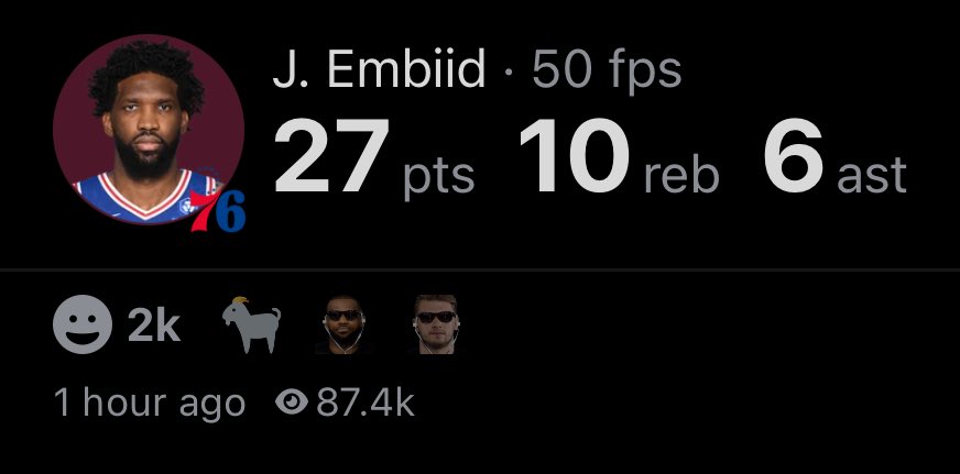 NBA PICK 🏀  

Joel Embiid Over 13 Rebounds + Assists (1.65) ✅  

Cashed with ease. Dominant on the glass and involved in playmaking all game.  

Tomorrow we’ll have the full Excel ready with how we closed April. 📊  

#NBA #Gambling𝕏