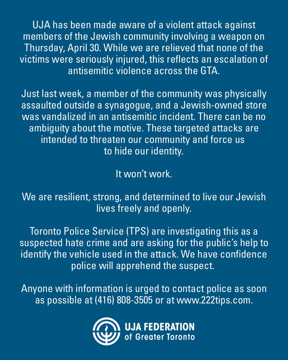 UJA Federation of Greater Toronto tweet media