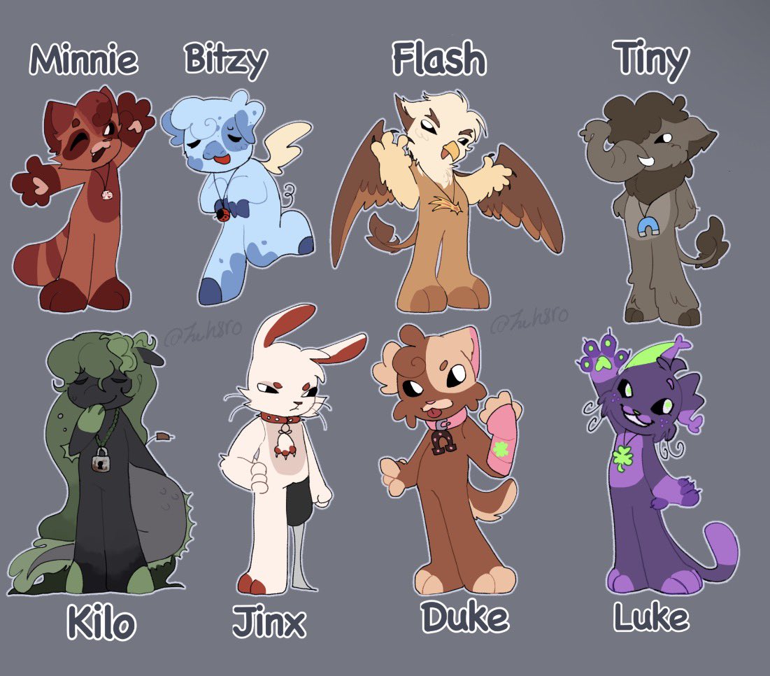 theh8ro's tweet image. all characters revealed for #misfitcritters ! love these guys so much 

#smilingcritters #smilingcrittersoc