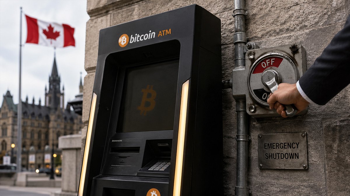 RealBitcoinLive's tweet photo. 📰 Breaking news from the Great White North: Canada is eyeing a ban on cryptocurrency ATMs amid concerns over fraud and illicit activities. This move could reshape how Canadians access digital currencies today.

#CryptoCanada #CryptoNews #Finance

https://t.co/k9g2dpe43V https://t.co/Kn9OCILdx7