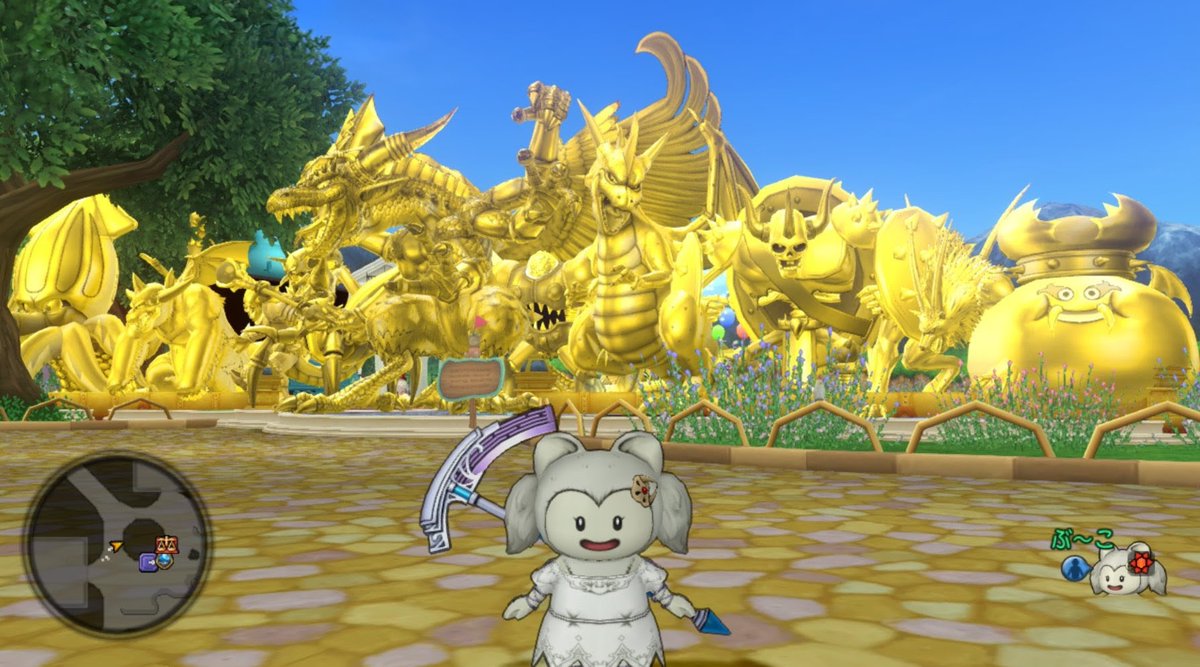 bootaro_dqx's tweet photo. インフェルノフィーバーの銅像コンプ　庭がうるさいｗ　#DQ10 https://t.co/H687sTBZJy