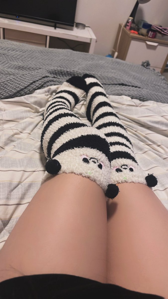begoneugh's tweet photo. I love these panda socks 🐼 https://t.co/yNMRcuIHgU