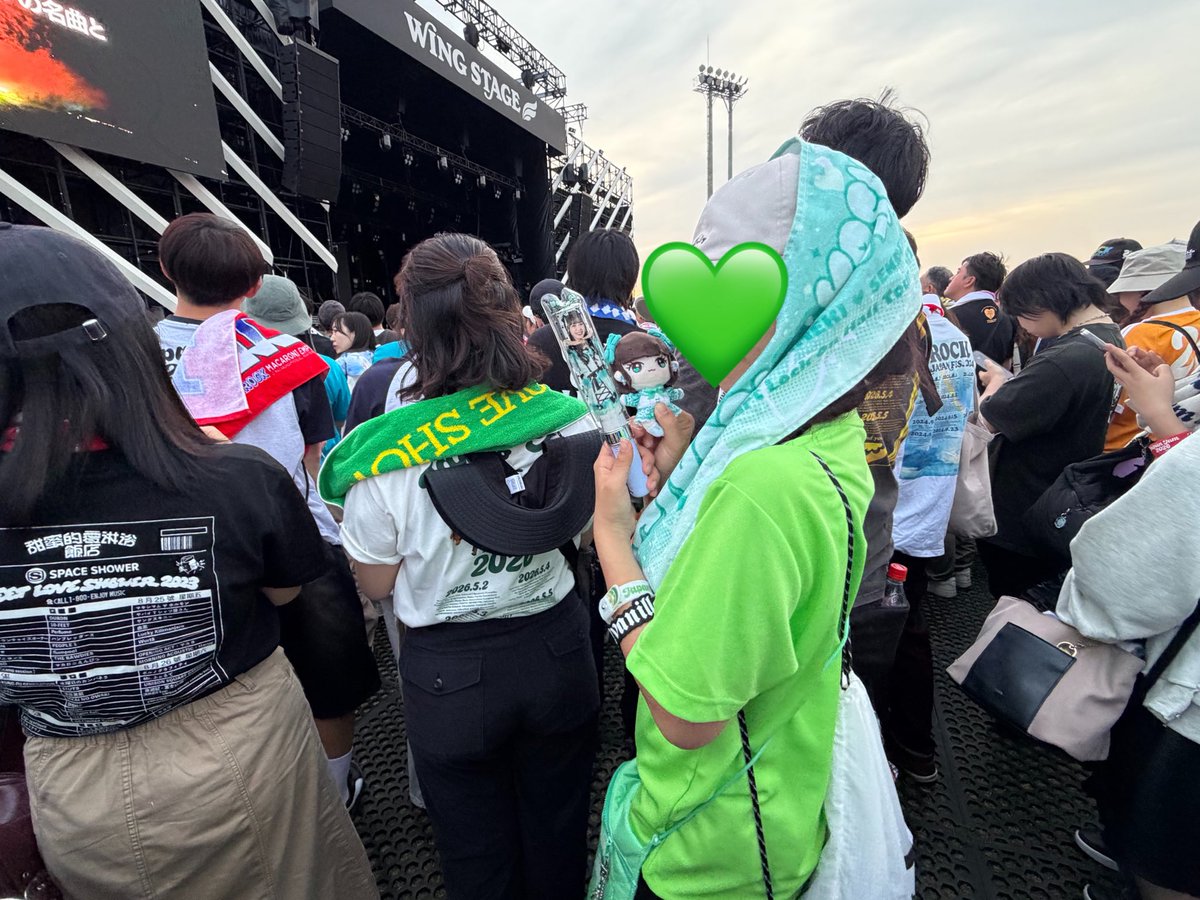 piyo_yumin's tweet image. 夕暮れのいい時間、5人を観れてよかった！色んな変更があって大変だと思うけど、それを1mmも感じさせない笑顔と歌声で、改めてとき宣大好きって思った☺︎

これからたくさんフェス出られるといいなぁ！みんなハマれ〜！笑

↓ハルカミライとのハイブリッド☺️笑

#JAPANJAM2026 #JJ
#超ときめき宣伝部