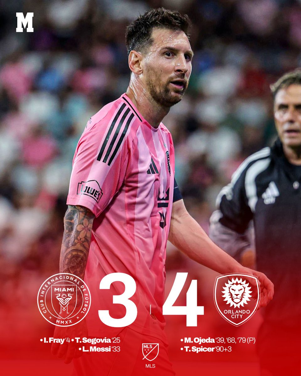 MarcaMexico_'s tweet image. ❌😬 LE REMONTAN UN 3-0 AL INTER MIAMI 🦩

El equipo de Leo Messi 🇦🇷 no supo aguantar el resultado ante Orlando 🟣 y aún no ha ganado en el Nu Stadium 🏟️ 

👉 El jugador argentino, aún así, registró un gol y una asistencia 

#leomessi #mls #futbol #intermiami