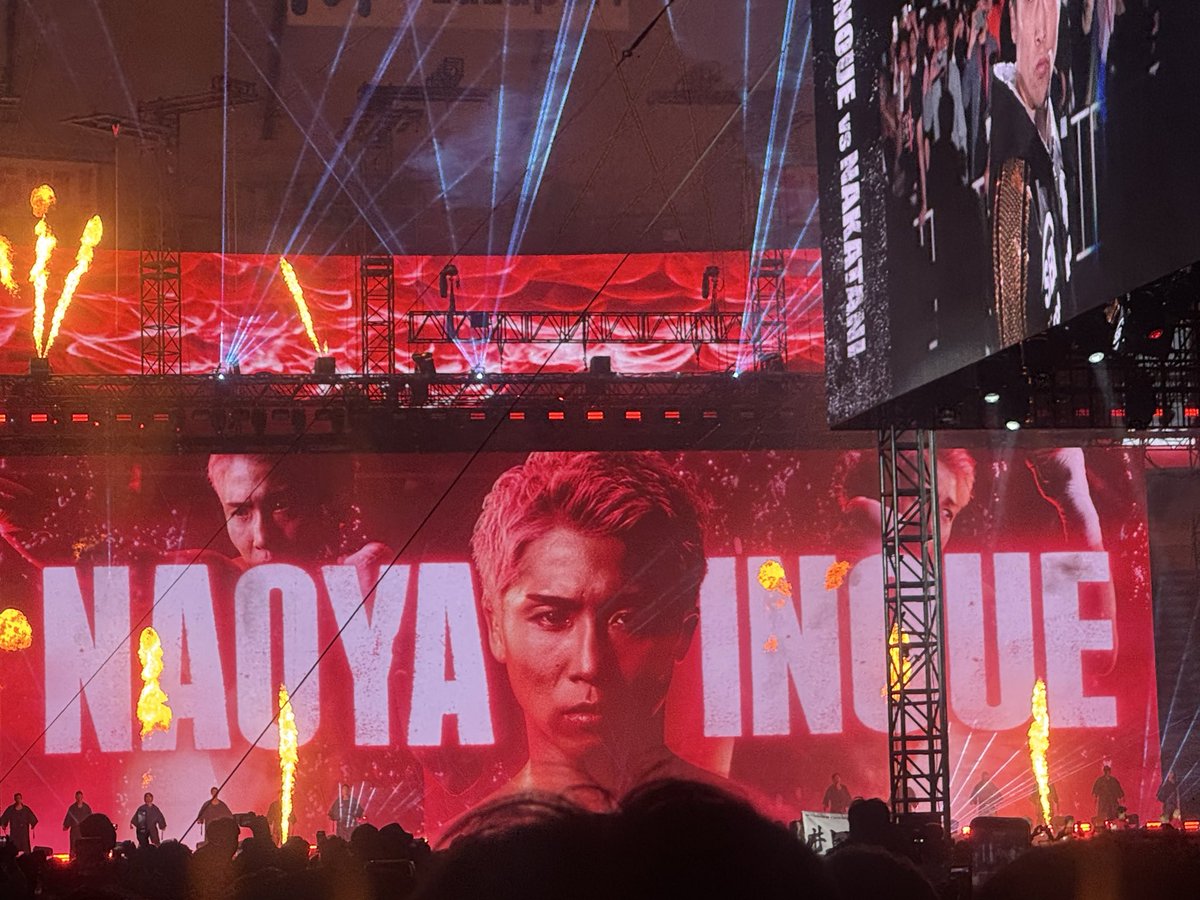hirokimiyake2's tweet photo. 初ボクシング🥊生観戦で、東京ドームの
THE DAYに行って来ました❗️
井上選手vs中谷選手の試合は、ドキドキ感満載であっと言う間の12Rでした👍
井上選手の多種多様なパンチに対して、中谷選手の左のパンチの差し合いに、感銘を受けました‼️  
第二章はあるのか？　また期待します✨

#THE DAY https://t.co/4Gt9omynuq