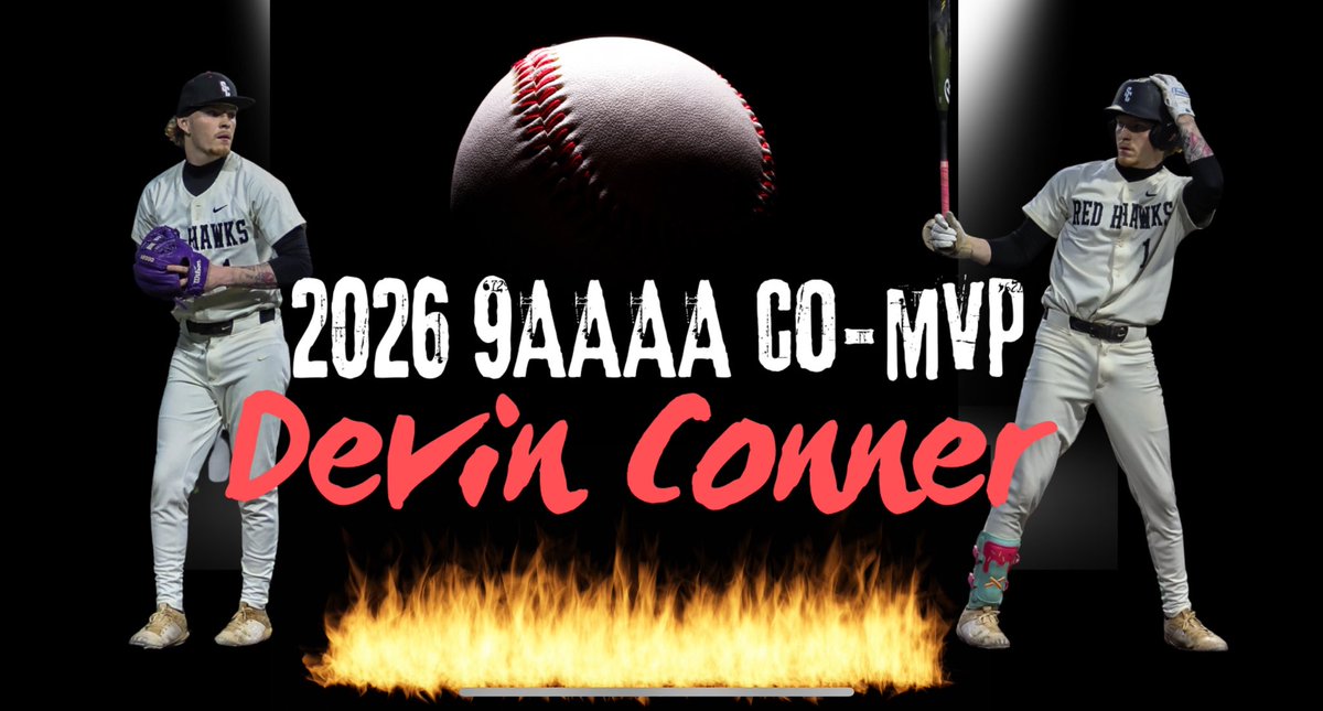 Redhawks_9AAAA's tweet image. Big congrats to Devin Conner on being voted Co-MVP for District 9AAAA! Well deserved! @615_devin @cecil_joyce