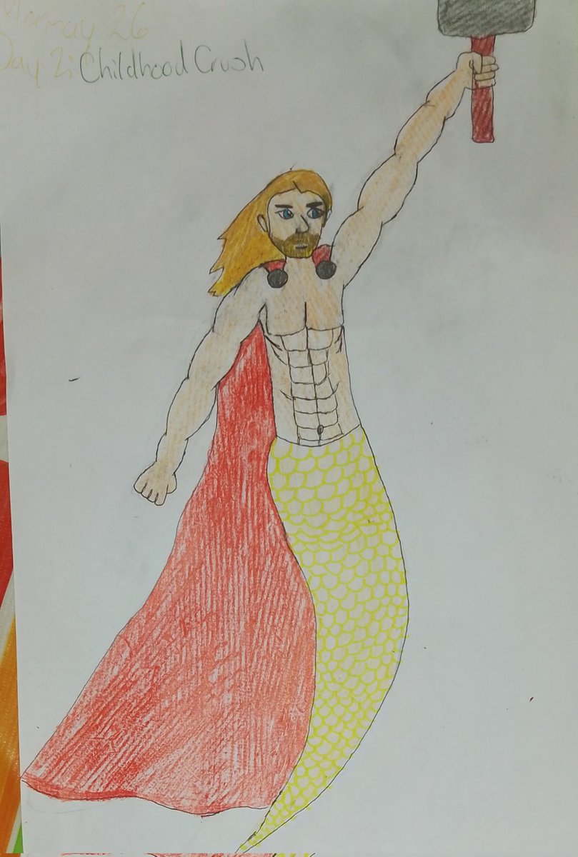 YaelJRB31's tweet image. Mermay 2026
Day 2: Childhood crush 
#mermay2026 #mermaid #mermay
