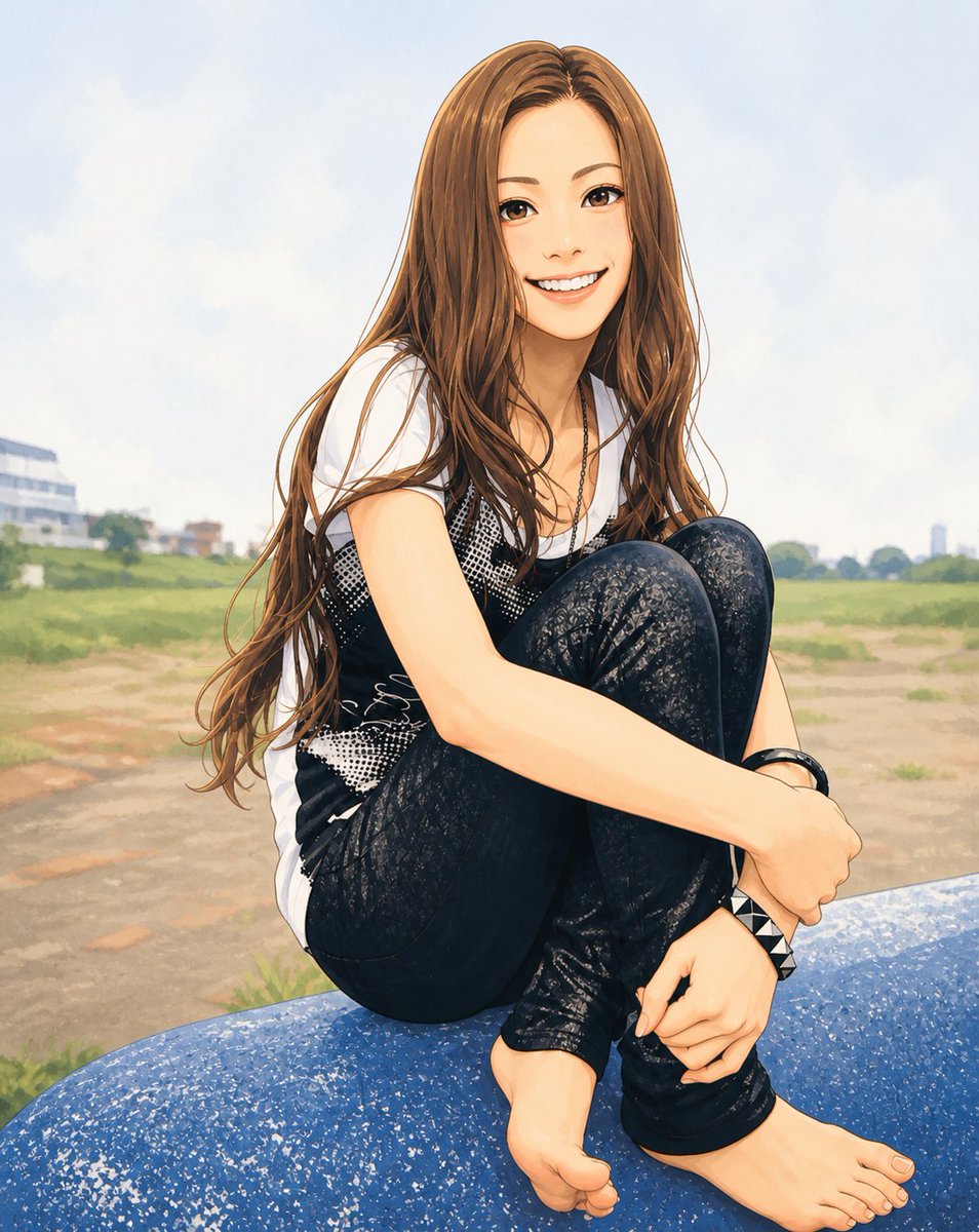 RdAsiaka11's tweet image. 当時（20年以上前）大ファンで、足でもめっちゃお世話になったアーティストさん

#生成AI　#足フェチ

分かった人は凄いです