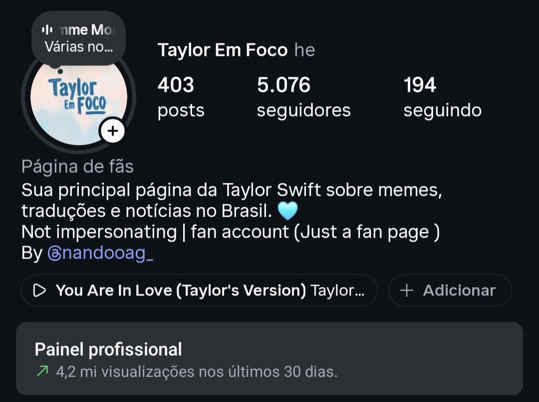 tsemfoco's tweet image. Sigam nosso perfil na rede vizinha também! 🩵
–
#taylorswift #explorar