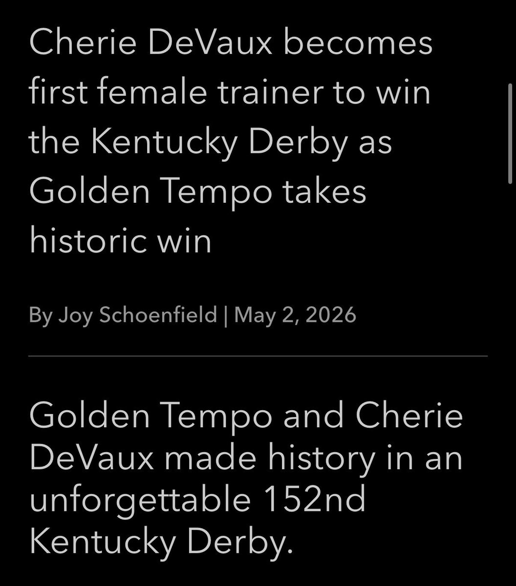 gr8stmurican's tweet photo. My blind ass thought@CherieDeVille had won the #KentuckyDerby
😂🤣😂 https://t.co/EDiUSkFTks