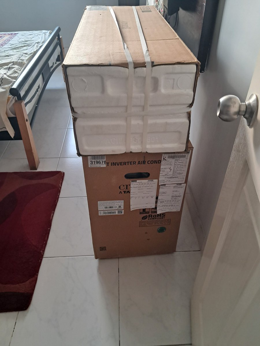 umasri712's tweet photo. Purchased an air conditioner from Croma Retail on 25th April. Delivered the next day but despite repeated reminders no installation. 
Ultimately they sent a guy for installation last evening. Since we had  heard of scams by installers, we obtained a rate chart from Croma. https://t.co/xBbiTPd8IF