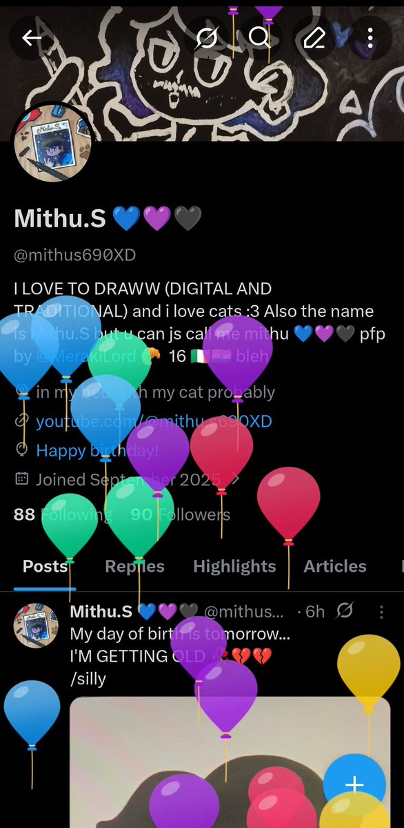Mithu.S 💙💜🖤 tweet media