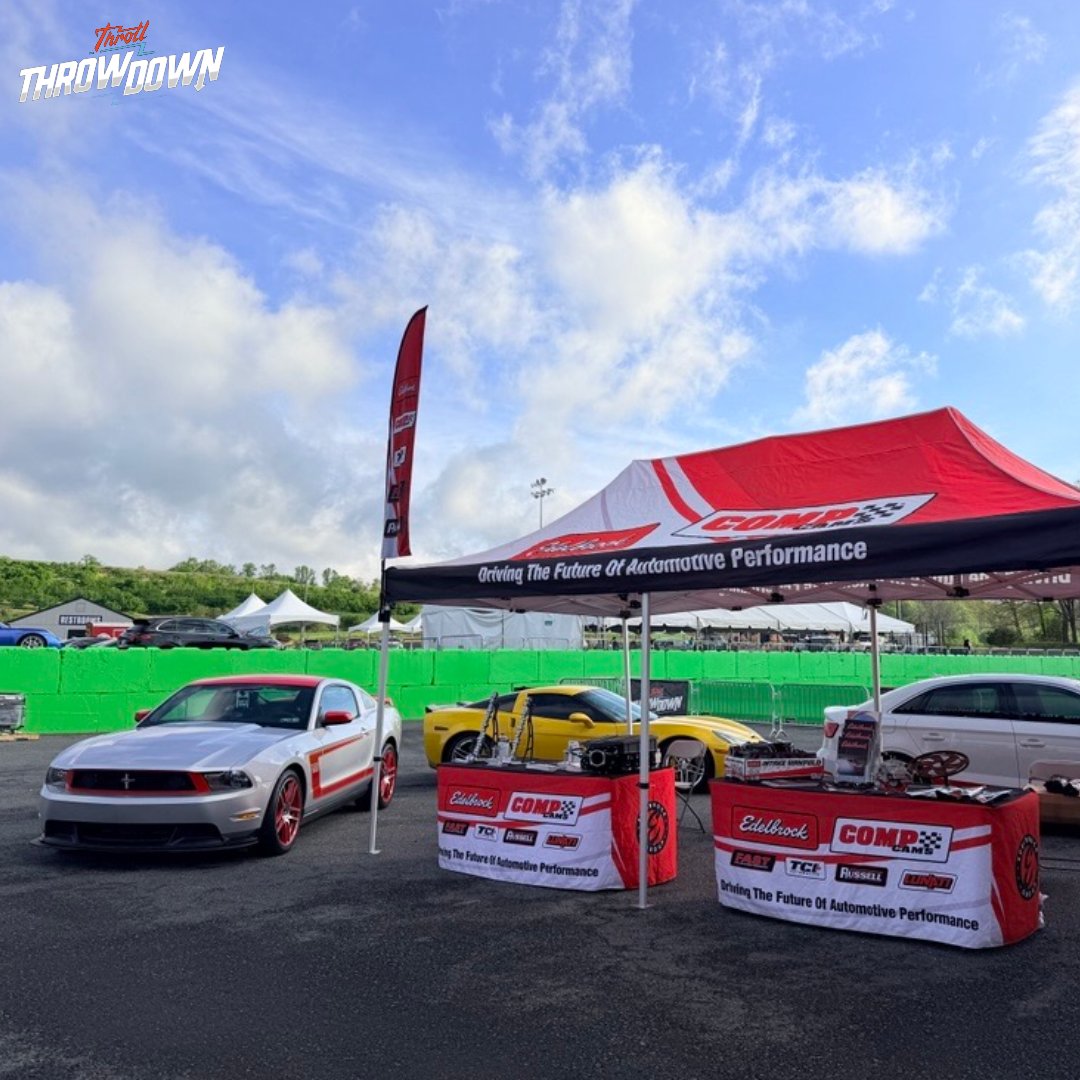 EdelbrockUSA's tweet photo. We’re live at #ThrotlThrowdown2026 in Mohnton, PA! These shots are from earlier, as we prepped for a full day of drag racing, car shows, meet-and-greets, and more. Come see us!
#Edelbrock #COMPCams #TCI #Russell #FAST #Lunati https://t.co/B8rGRQ0tqU
