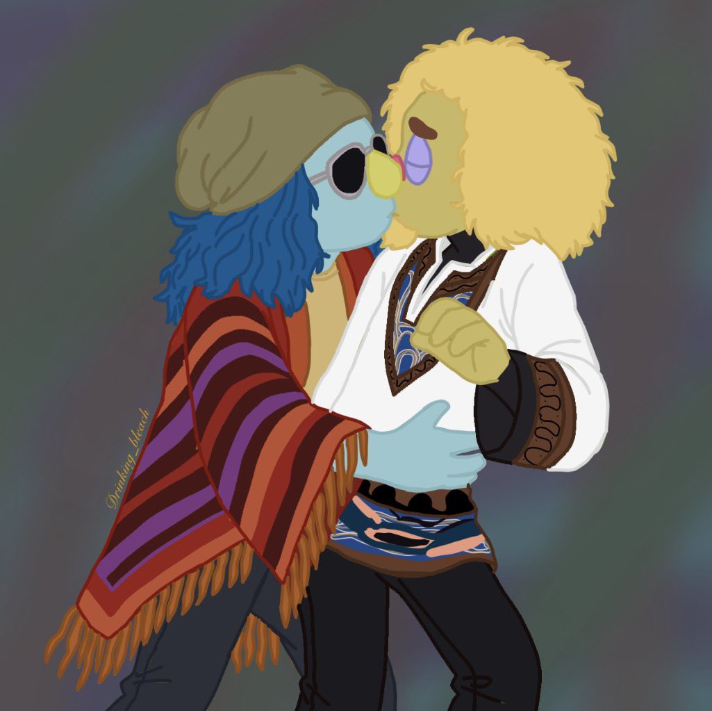drinkingbleac's tweet image. Lips and Zoot doodles 🎷❤️🎺 #muppets  #electricmayhem #art