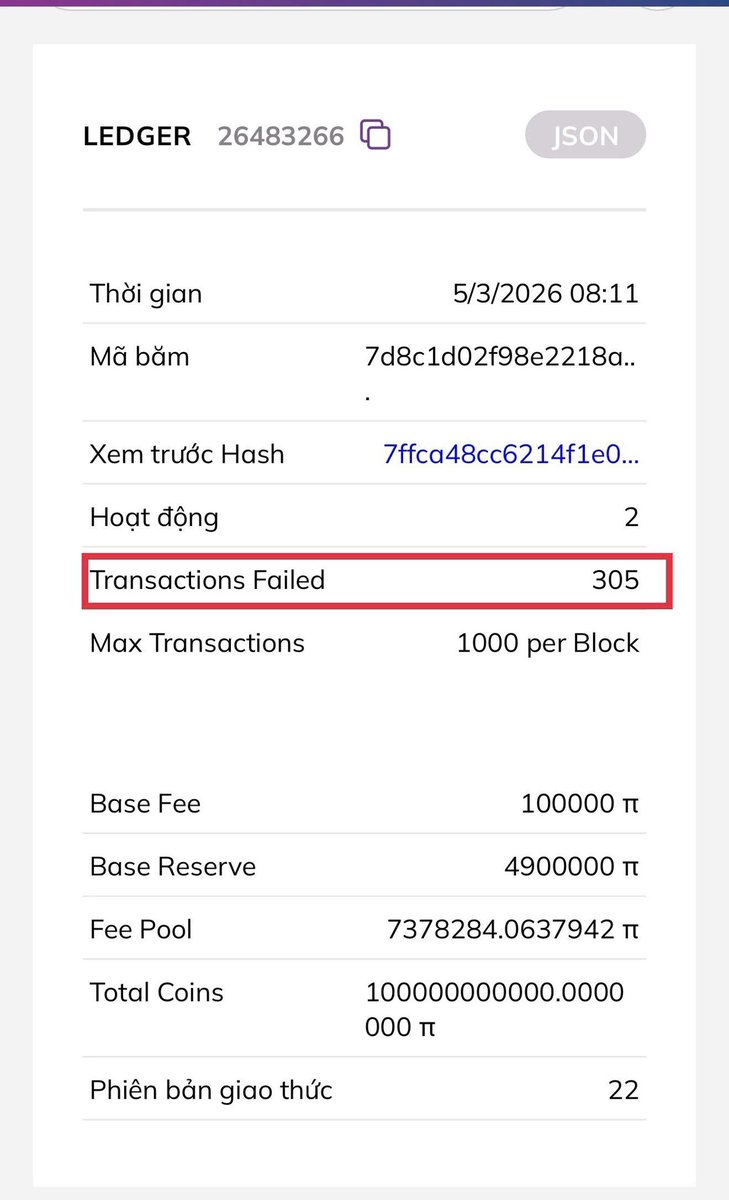 Gửi <a href="/PiCoreTeam/">Pi Network</a> 
Những kẻ Trộm Pi đang hoành hành trên Ví của các nạn nhân bị Lộ Cụm Mật Khẩu Ví.

Như chúng ta đã biết, cứ mỗi 3-5s sổ cái sẽ đóng lại, mỗi giao dịch chắc chắn sẽ được xử lý trong khoảng thời gian đó.
Một giao dịch theo cách thủ công