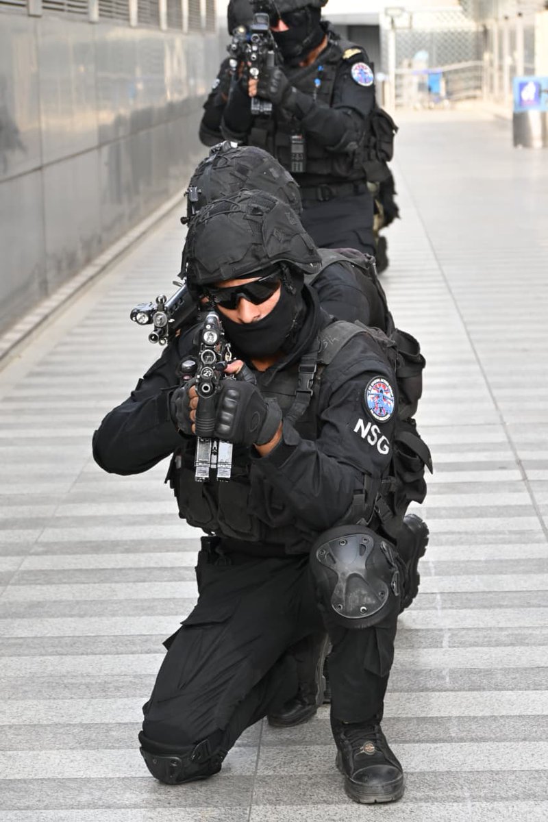 CISFHQrs's tweet image. Joint Counter-Terrorist Mock Exercise Conducted at ASG Delhi

Joint Counter-Terrorist Mock Exercise was conducted at IGI Airport Delhi, to assess preparedness and strengthen seamless inter-agency #coordination against evolving #security threats.

Personnel from #CISF (QRT, BDDS,