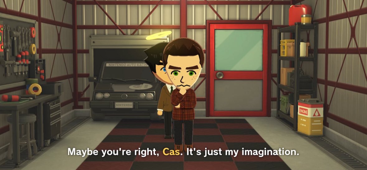dean feels like he is being watched and  whole time its cas…. this is straight up canon