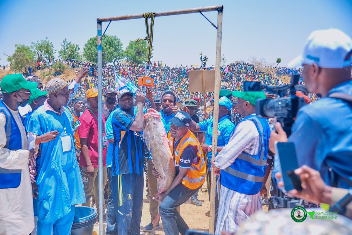 uanamadi's tweet photo. Earlier today, I had the opportunity to be in Kalgwai village in Auyo Local Government Area for the 2026 Kalgwai fishing festival.

It turned out to be a meaningful outing. Seeing the fishermen, young people, and the entire community come out in such numbers brought back the reason we decided to revive this festival in the first place. It’s not only about preserving culture and tradition but, also speaks directly to how people live and earn their daily income.

We have been putting more attention on the livestock and fisheries sector. That was the reason behind creating the Ministry of Livestock Development; to ensure this area is not overlooked. Already, we are restocking water bodies, producing fingerlings, and supporting fishermen with training and improved equipment.

In the 2026 budget, we made deliberate provisions for the sector. The idea is to keep strengthening it gradually, improving infrastructure, supporting people, and partnering with relevant stakeholders.

I congratulate the winners and sincerely appreciate the organisers, along with the traditional and community leaders, for their support in making the event a success.

 It’s something we need to keep nurturing as we move forward.

May Allah continue to bless Jigawa State and our country.