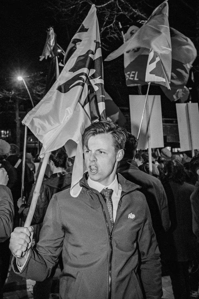 Irish National Party at the Dutch remigration demonstration last month.