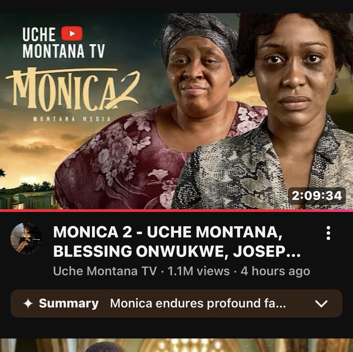 naima102's tweet photo. @Uchemontanatv 
Four hours 1.1 million views https://t.co/mYQMsc9al4