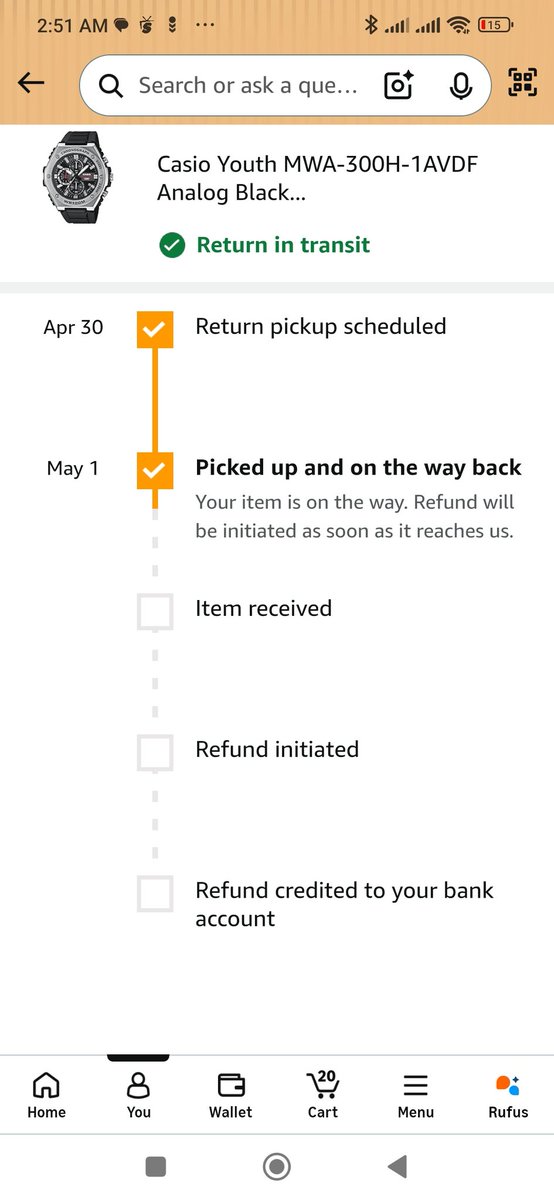 ArpitSadh8's tweet photo. It's around 60 hours and still I didn't received any refund kindly help @AmazonHelp https://t.co/n2RZmOkG2u
