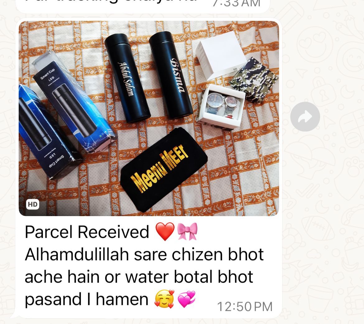 alhafizstore's tweet image. ✨Alhamdulillah,happy customers= our biggest achievement ❤️
Thank you for your endless support! Keep shopping with us 💯
#CustomerReviews #HappyCustomers #TrustedSeller #PositiveFeedback #CustomerLove #OnlineShopping #PakistanShopping #Dropshipping #ThankYouCustomers #BestService