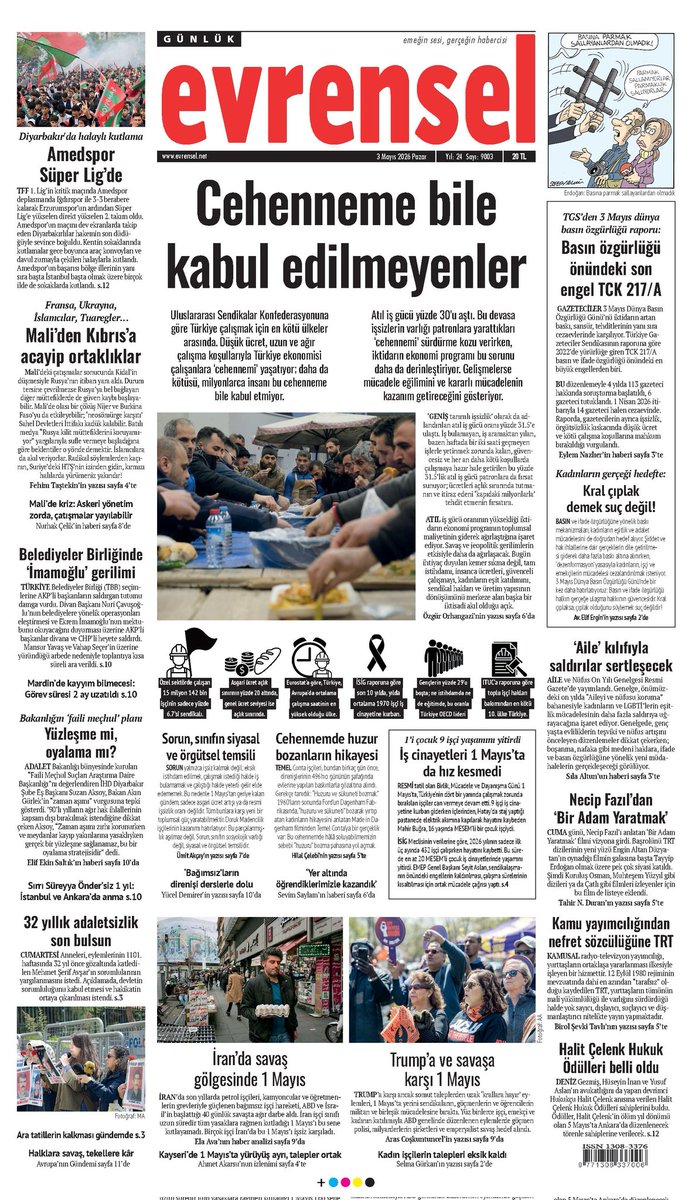 hakki_ozdal's tweet photo. Türkiye çalışmak için en kötü ülkeler arasında. Düşük ücret, uzun ve ağır çalışma koşullarıyla Türkiye ekonomisi çalışanlara ‘cehennemi’ yaşatıyor. 

Daha da kötüsü, milyonlarca insanı bu cehenneme bile kabul etmiyor. Atıl iş gücü yüzde 30’u aştı. Bu devasa işsizlerin varlığı patronlara yarattıkları ‘cehennemi’ sürdürme kozu veriyor..