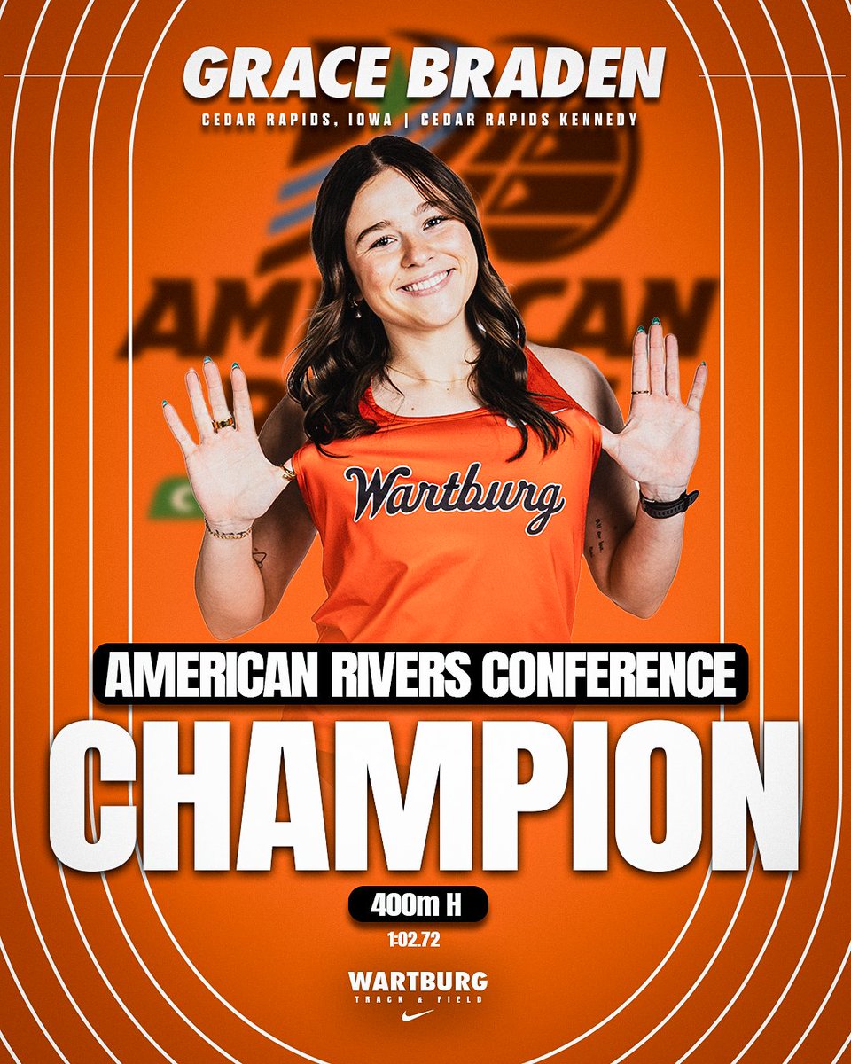 WartburgKnights's tweet image. 🥇𝐀-𝐑-𝐂 𝐎𝐔𝐓𝐃𝐎𝐎𝐑 𝐂𝐇𝐀𝐌𝐏𝐈𝐎𝐍🥇

Braden claims the 400-meter Hurdle title with a time of 1:02.72!

#GoKnights x @WTF_knights