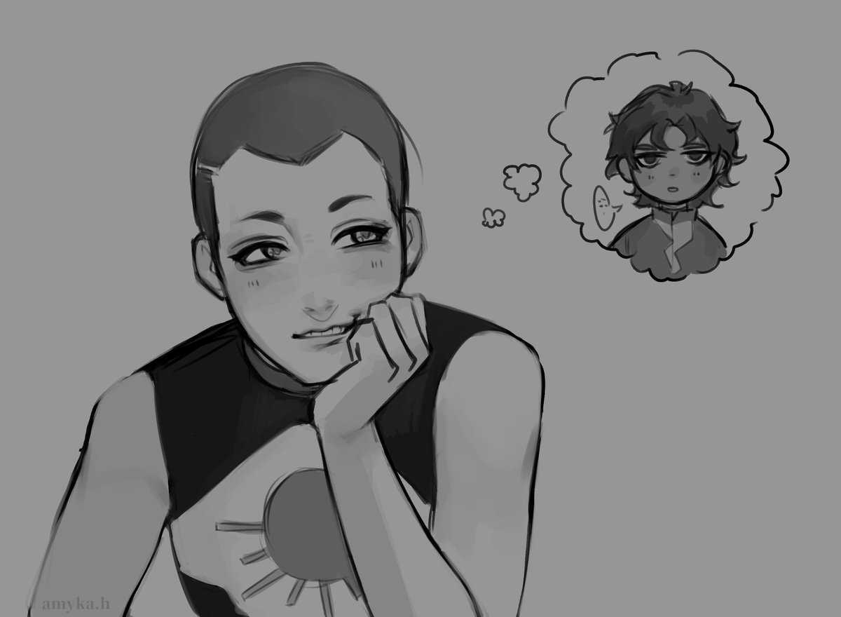 elizzabe_eth's tweet photo. ✨Comisión zerosoul que le pedí a @amyka_h y me dió permiso para pintarlo ✨
Adoro la expresión de Zero está súper enamorado (≧▽≦)
(Y e-soul es super adorable)
#TBHX #TOBEHEROX #凸变英雄x #zerosoul #ogesoul https://t.co/SdBuW2EPeA