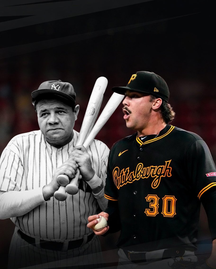 VinnysCorner1's tweet image. True or False: If Babe Ruth faced Paul Skenes, he would get struck out ⚾️