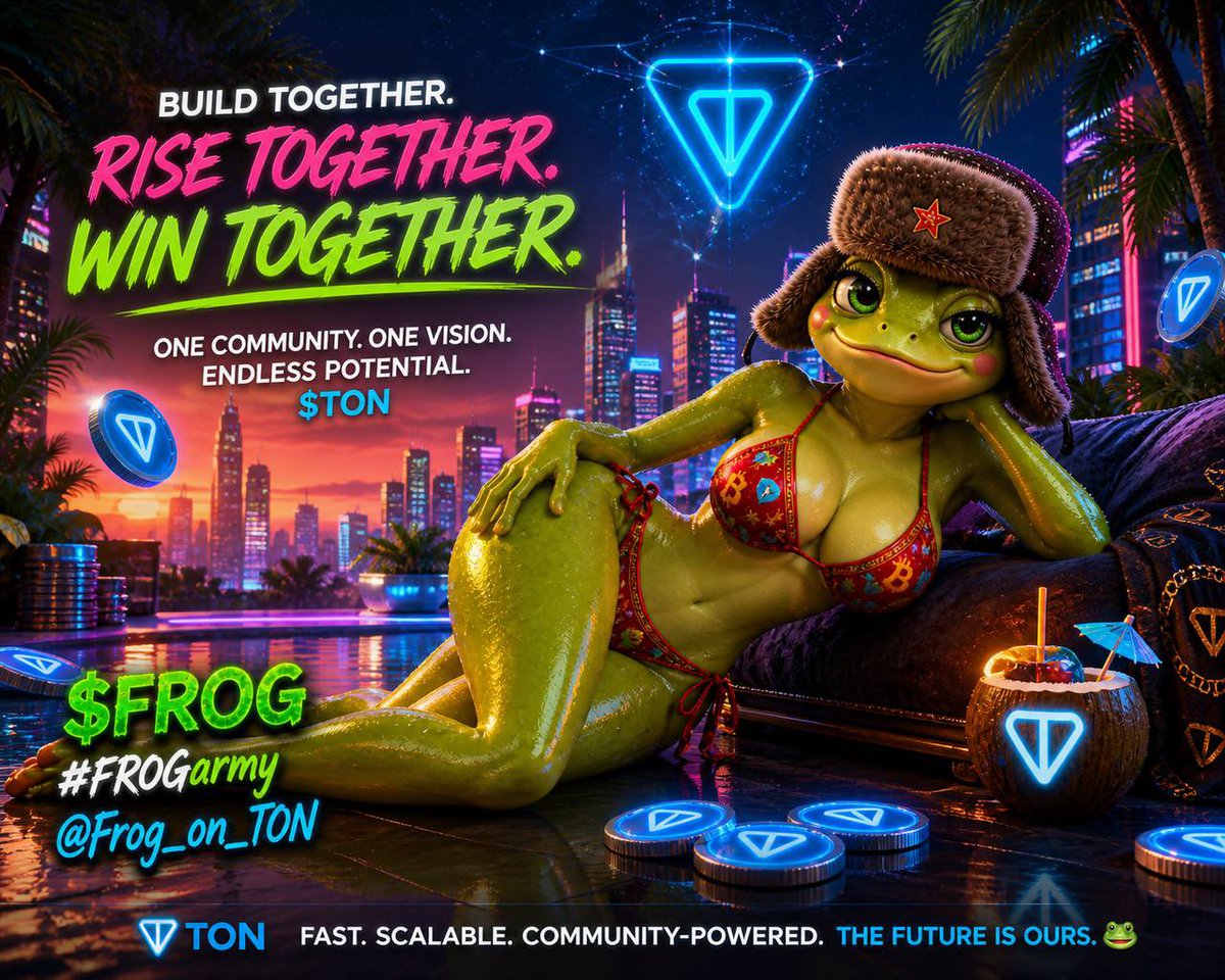MAGILA_QUEEN's tweet photo. Riding the wave, building together 🚀
Strong vibes, strong community.
$FROG @FROG_on_TON
#FROGarmy #FROGcontest https://t.co/uWn7EUHwji