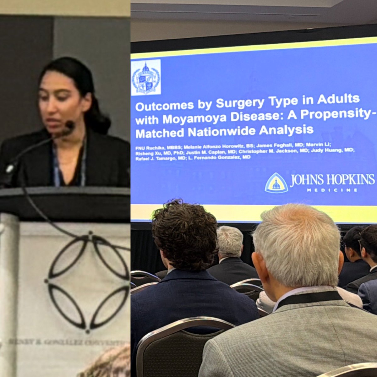 fegomd's tweet image. Another great talk by  star @DrRuchika97 @HopkinsNsurg @AANSNeuro @cvsection on #moyamoya #outcomes #stroke