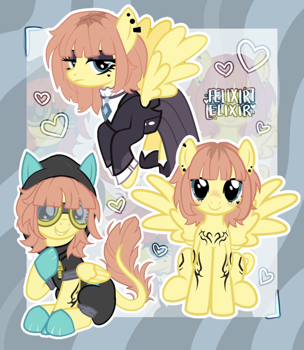 FelixirElixir's tweet photo. My little pony! I've loved Fluttershy since I was little and share a lot of characteristics with her including my social anxiety - which I'm now slowly overcoming in the tattoo industry - and love for animals, which will stay with me for life. Heres a Fluttershy-sona! https://t.co/NatLVnzobA