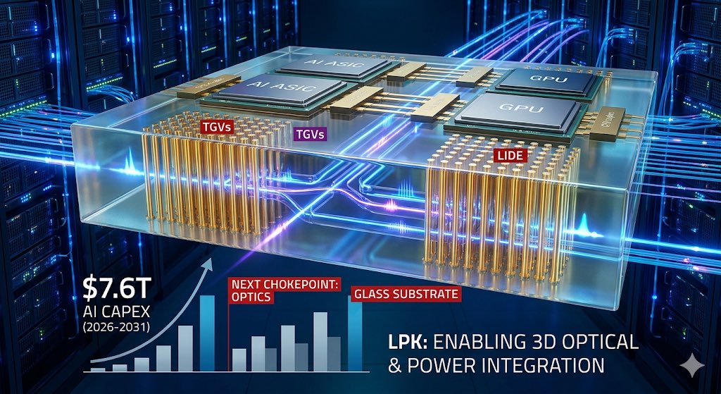 Why $LPK is the "Hidden Toll Booth" in Goldman's $7.6T AI Framework

Goldman Sachs just identified Optics as the next catastrophic bottleneck in the AI supply chain. While the world hunts for GPUs, the real war is being fought over interconnect density. This is where LPKF’s SIVE