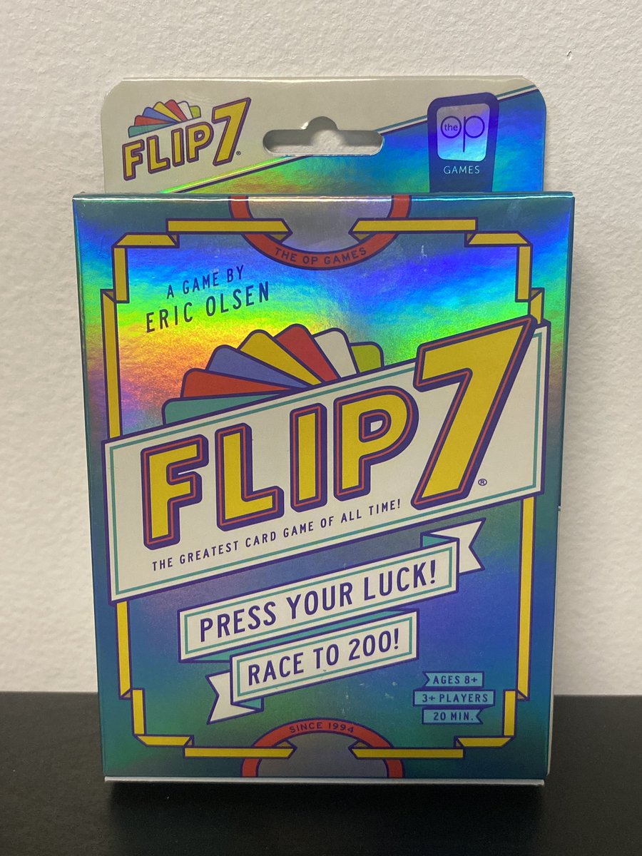 Funpancake_'s tweet photo. I have never been more excited to get a card game!! @CDawgVA (flip 7) https://t.co/ytRDFks9EU