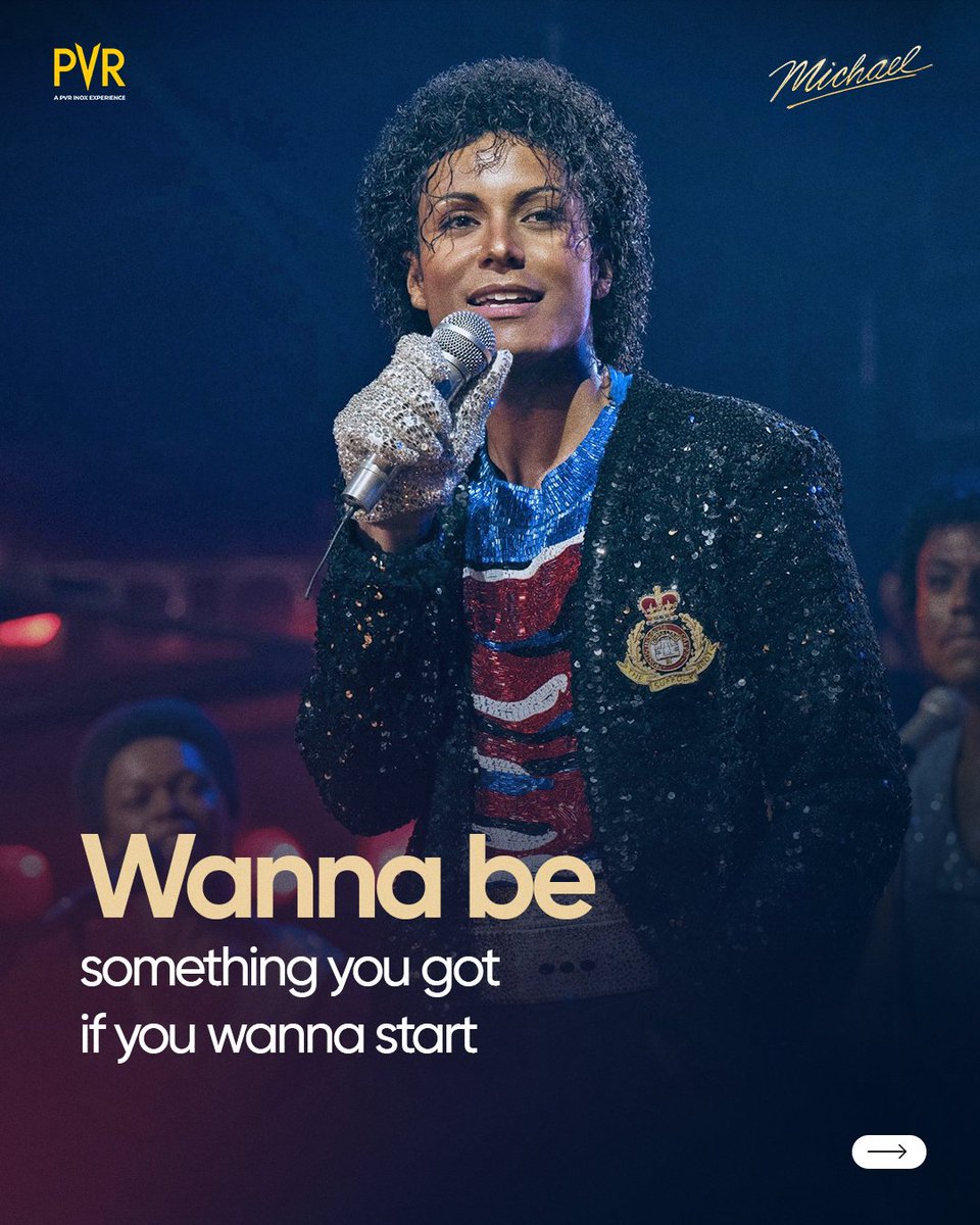 _PVRCinemas's tweet photo. These lyrics are all mixed up… can you moonwalk your way to the right answer? 👀🕺 
Let’s find out! 

#Michael now screening at PVR INOX!
Book now: https://t.co/aktyEjTQ8O
.
.
.
#JaafarJackson #KatGraham #ColmanDomingo #MilesTeller #NiaLong 

Credits: Universal Pictures India & Sony Music

All rights to the images & content belong to their respective owners.