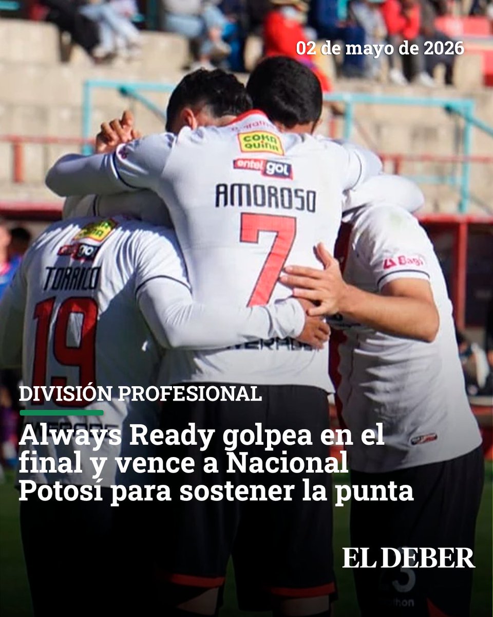 grupoeldeber's tweet image. El equipo alteño se impuso 3-1 en Villa Ingenio en un partido exigente, que se definió en el tramo final del partido.
📌Manténgase informado en diez.bo/futbol/always-…

#ElDeber #Informacion #Noticias