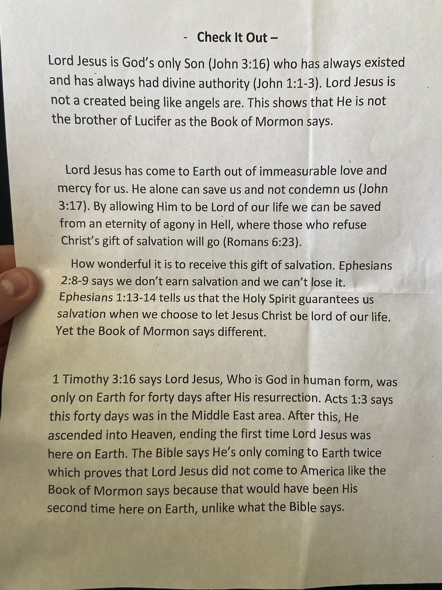 Latter-day Truth, J.D. tweet media