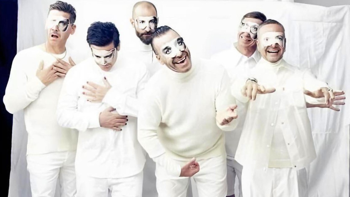 ellington_dawn's tweet photo. Saturday tunes with my German friends #Rammstein #Boyband #TillLindemann #RichardKruspe #PaulLanders #FlakeLorenz #ChristophSchneider #OliverRiedel @KirkLawless https://t.co/dtObhzL9Nz