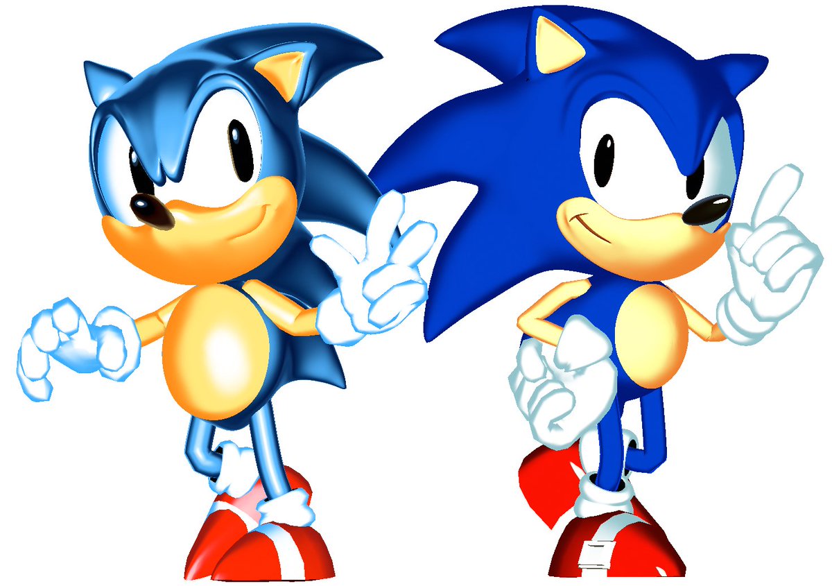 FunkiestBunny's tweet photo. They call me Sonic! 

'Cuz I am faster than sound, I keep on jumping around!

#ClassicSonic #SonictheHedgehog #b3d https://t.co/13CXI8n151