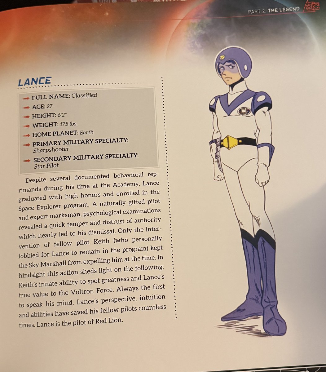 thundrpike's tweet photo. Keith PERSONALLY lobbying for Lance to stay in the garrison space exploration program when no one else did yeah i'm done pull the trigger piglet https://t.co/2DUeYvom11